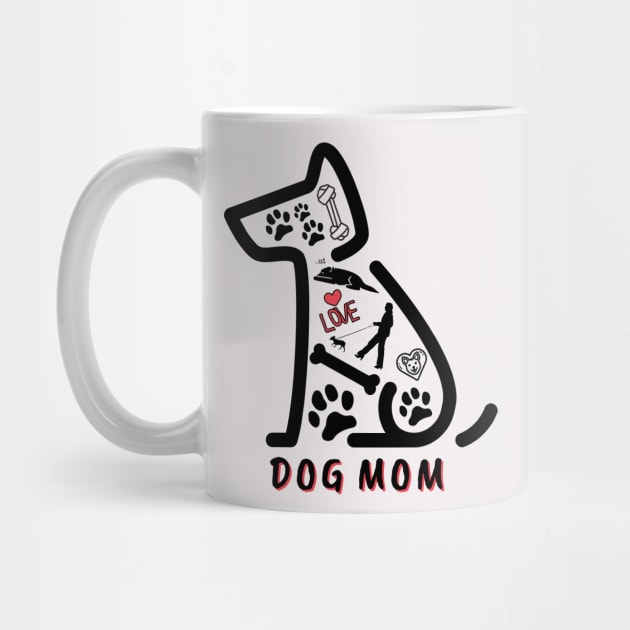 Dog Mom by Rebecca Abraxas - Brilliant Possibili Tees